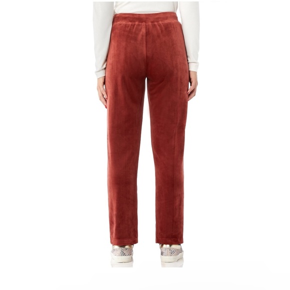 Velour Joggers with Split Front Hem - Picture 4 of 5